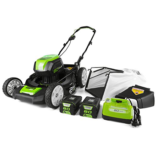 GreenWorks pro 80v 21 in. walk behind Mower GLM801601 review