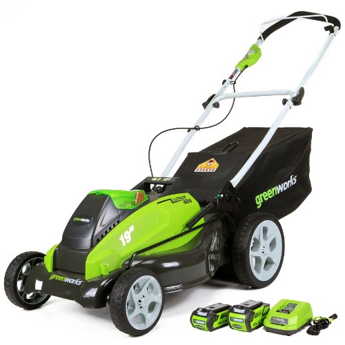 GreenWorks 40v 19 in cordless Lawn Mower review