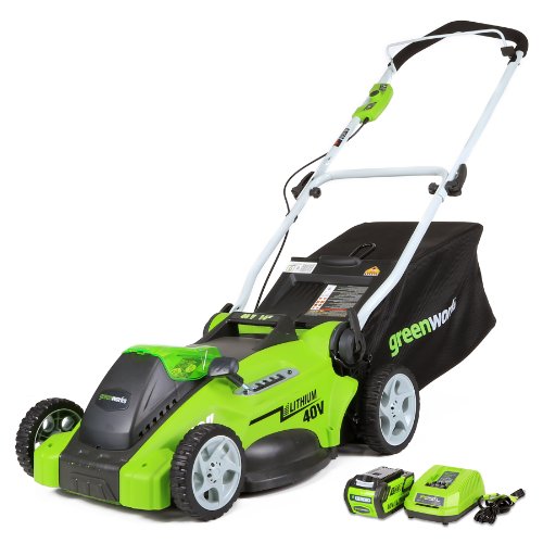 GreenWorks g-max cordless 40 volt 16" Lawn Mower
