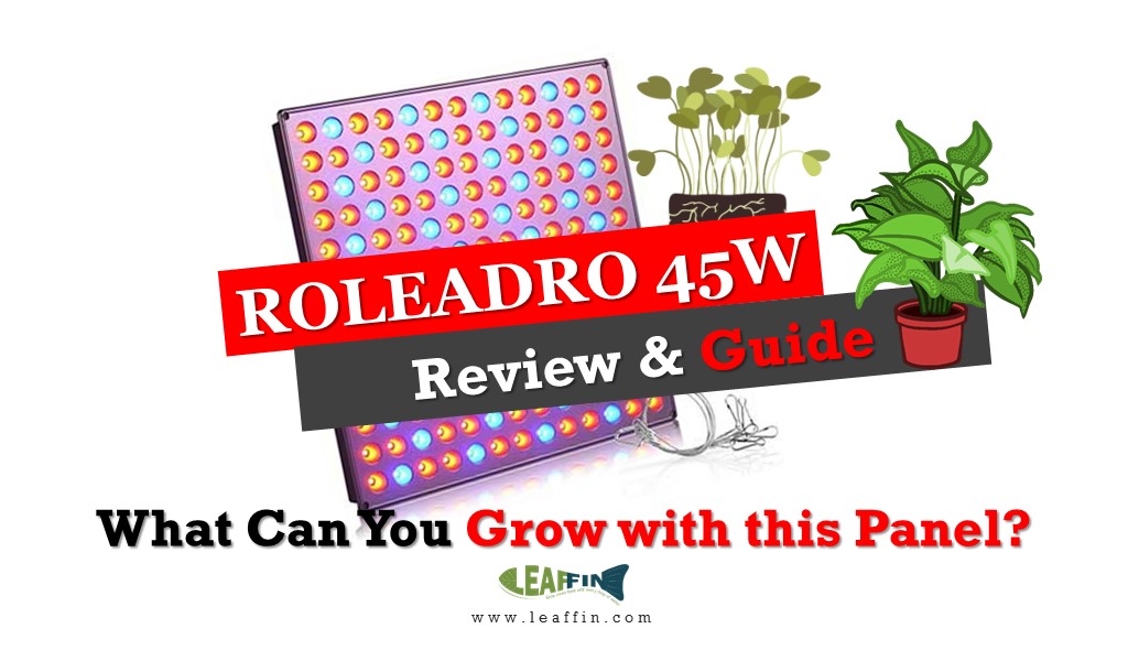 45w Plant Growing Lights Lamp Panel with... Roleadro LED Grow Light Bulb