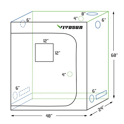 Vivosun grow tent structure