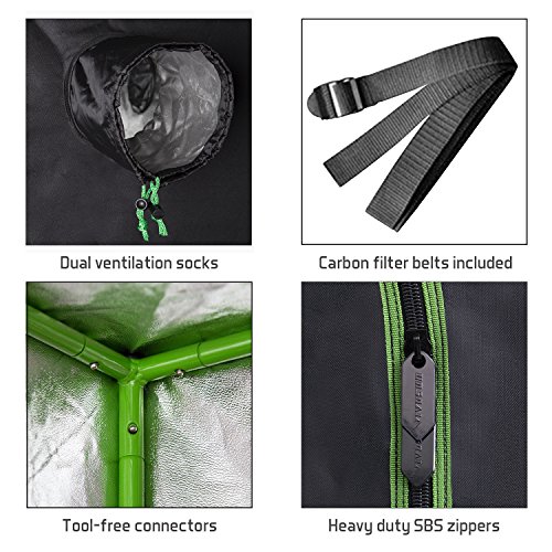 Vivosun Grow tent parts and features